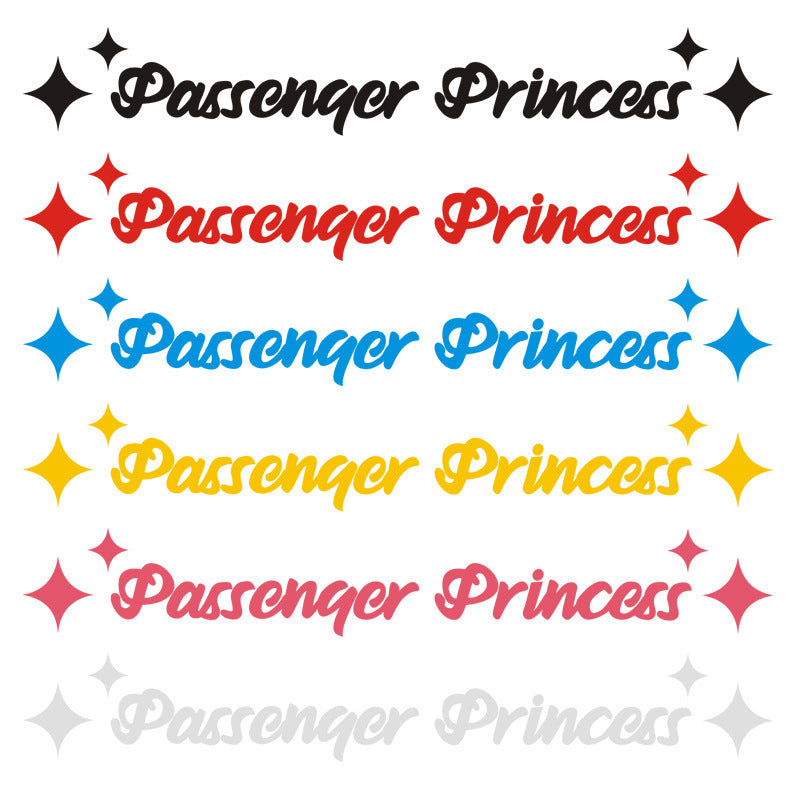 Passenger Princess Vinyl Sticker
